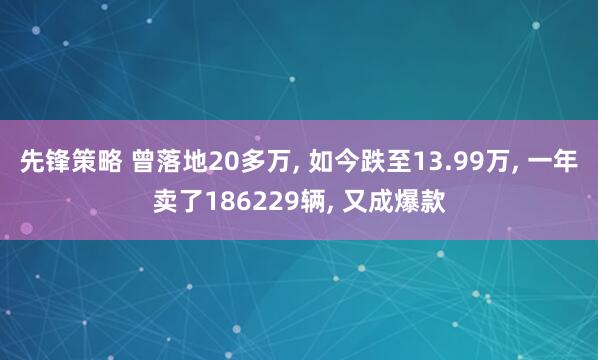 先锋策略 曾落地20多万, 如今跌至13.99万, 一年卖了186229辆, 又成爆款