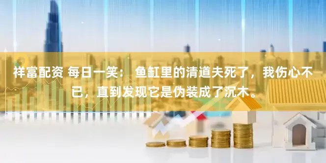 祥富配资 每日一笑： 鱼缸里的清道夫死了，我伤心不已，直到发现它是伪装成了沉木。