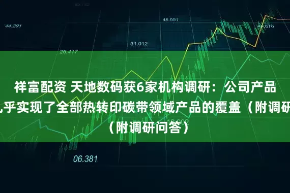 祥富配资 天地数码获6家机构调研：公司产品线已几乎实现了全部热转印碳带领域产品的覆盖（附调研问答）